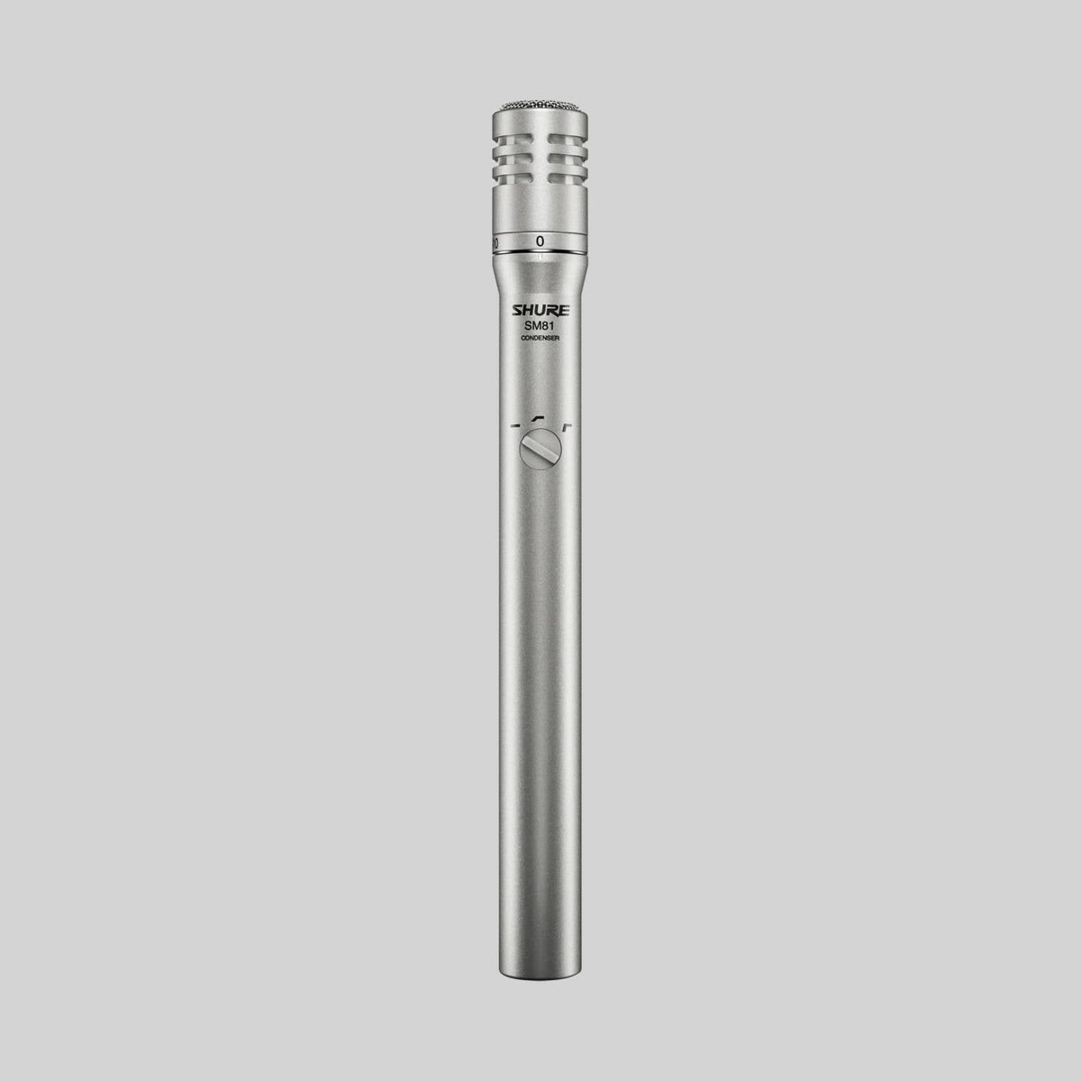 Shure SM81-LC, Condenser Instrument Microphone, Cardioid Condenser with 10dB Attenuator and 3 Position Low-Cut Filter, with Foam Windscreen
