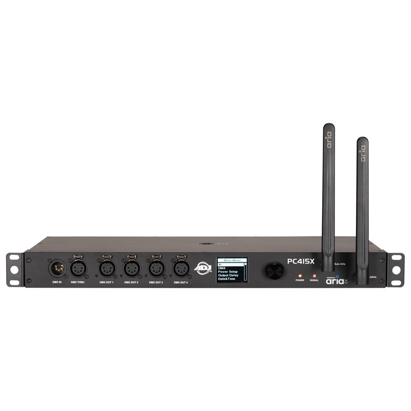 ADJ PC415X, Versatile Powerhouse, 3-in-1 Interface, 4 Output Power Distribution, Aria X2, 4 Output DMX/RDM Splitter, Event Scheduler
