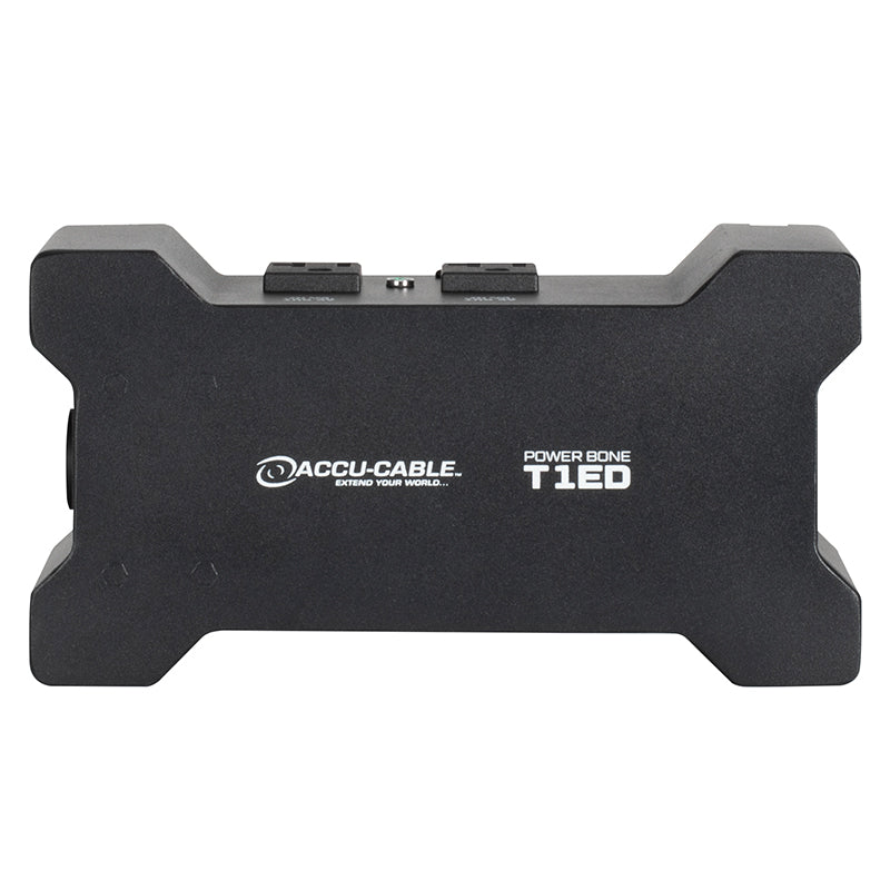 ADJ Power Bone T1ED, Distribution Box with 2 x Seetronic IP65 Outdoor Locking Power Input and Thru Connections with 4 x Standard Indoor Edison Outputs Sockets