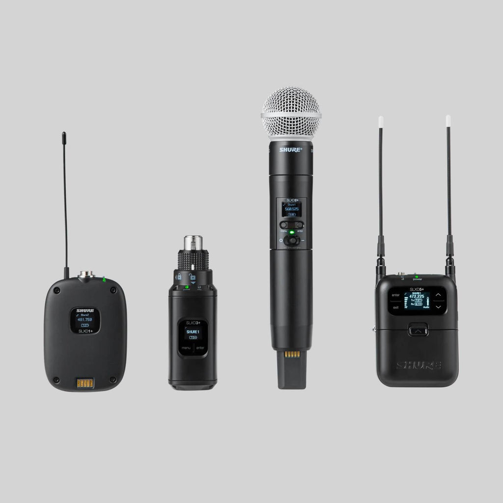 Shure SLXD14/UL4B-H55, Wireless Microphone Systems, Single BP Sys W/ UL4B/C Lav 514-558MHz