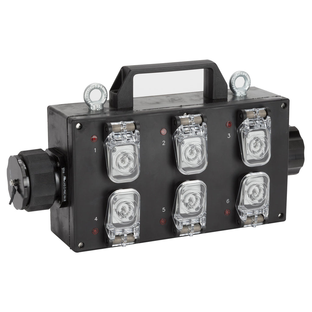 RCF LKS 19 BREAKOUT, LKS19 IN/OUT Weatherproof Power Box (6X Powercon Output)