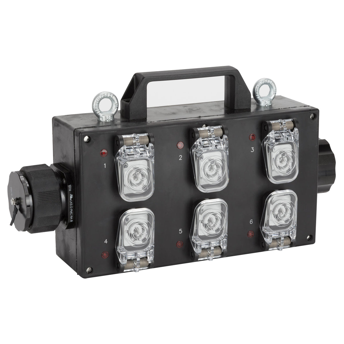 RCF LKS 19 BREAKOUT, LKS19 IN/OUT Weatherproof Power Box (6X Powercon Output)