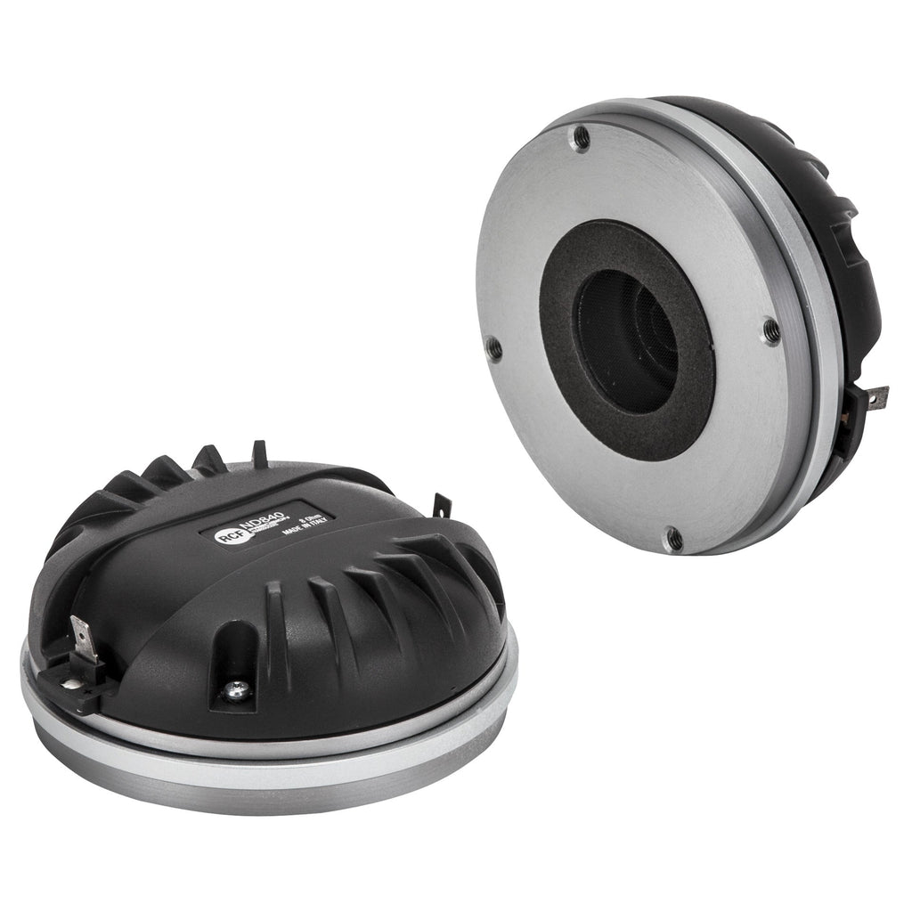 RCF ND840, 1.4" Exit Compression Driver, 110W RMS, 220W Program, 109 dB Sensitivity, 500 Hz-20 kHz, Titanium Diaphragm, 8 Ohm