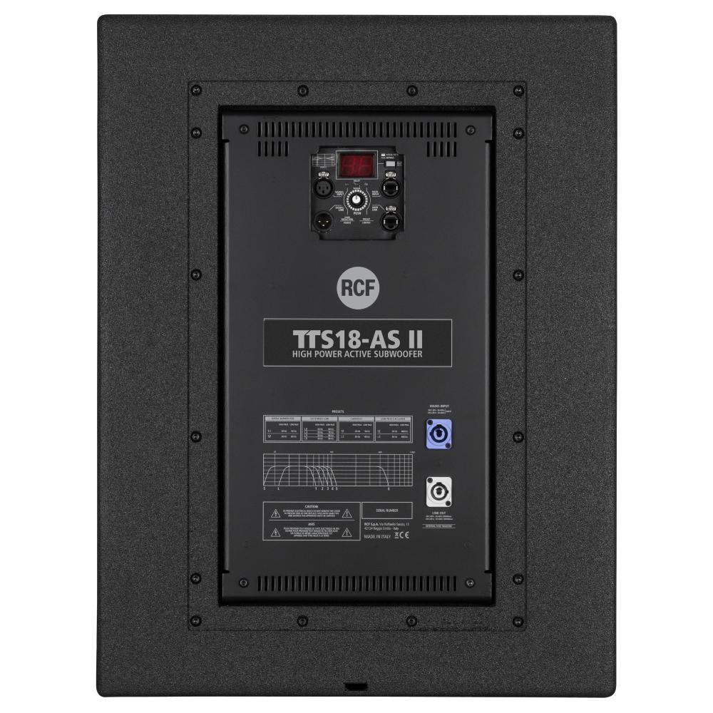 RCF TTS18-AS-II - Active 2800W 18" Subwoofer (RDNET Ready)