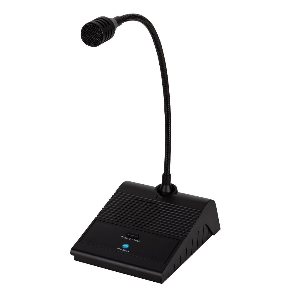 RCF BM 3014 - Desk-top paging mike console, 5mt.cable with XLR conn.