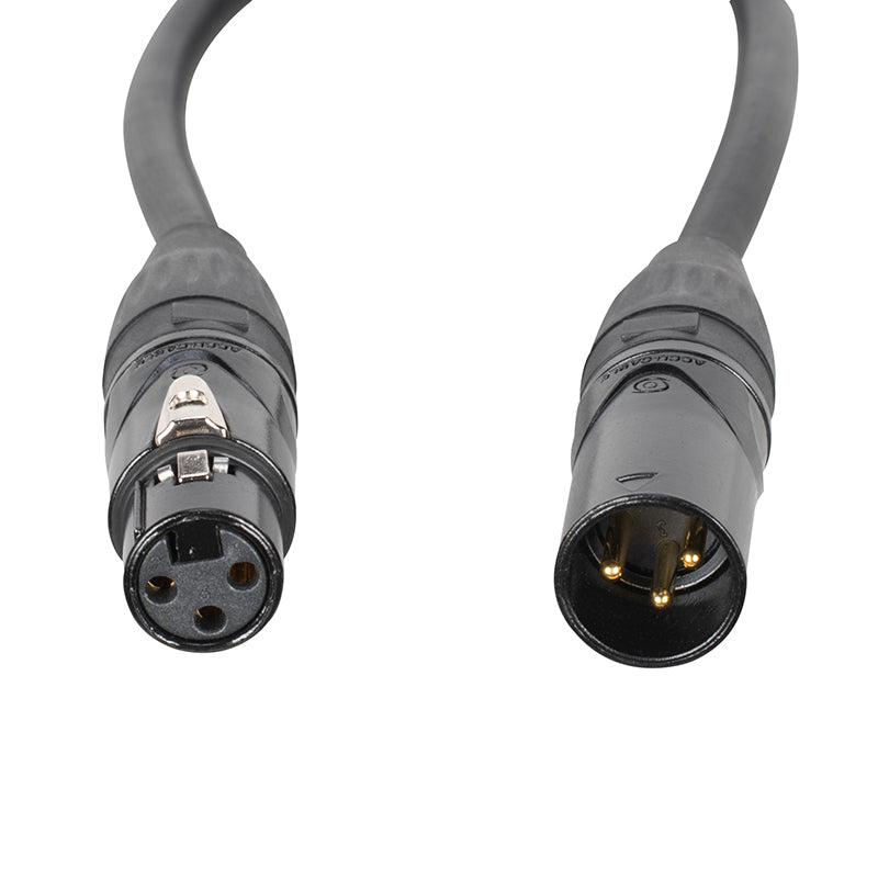 Accu-Cable XLPRO-1, 1 ft Pro XLR M to XLR F
