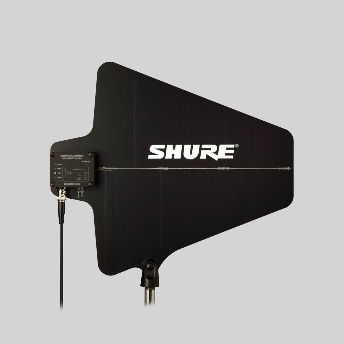 Shure UA874US, Active Directional Antenna, Active Directional Antenna with Gain Switch 470-698 MHz