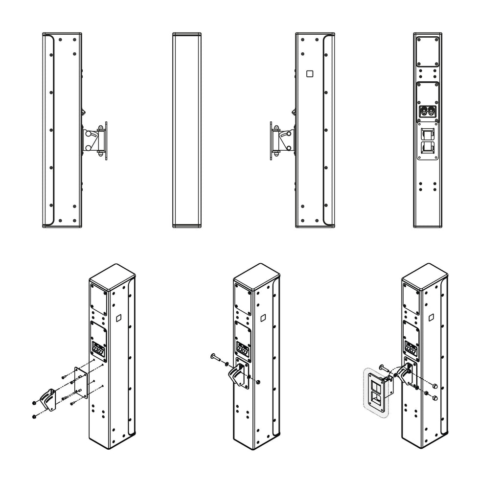P10 Swivel and Tilt bracket black