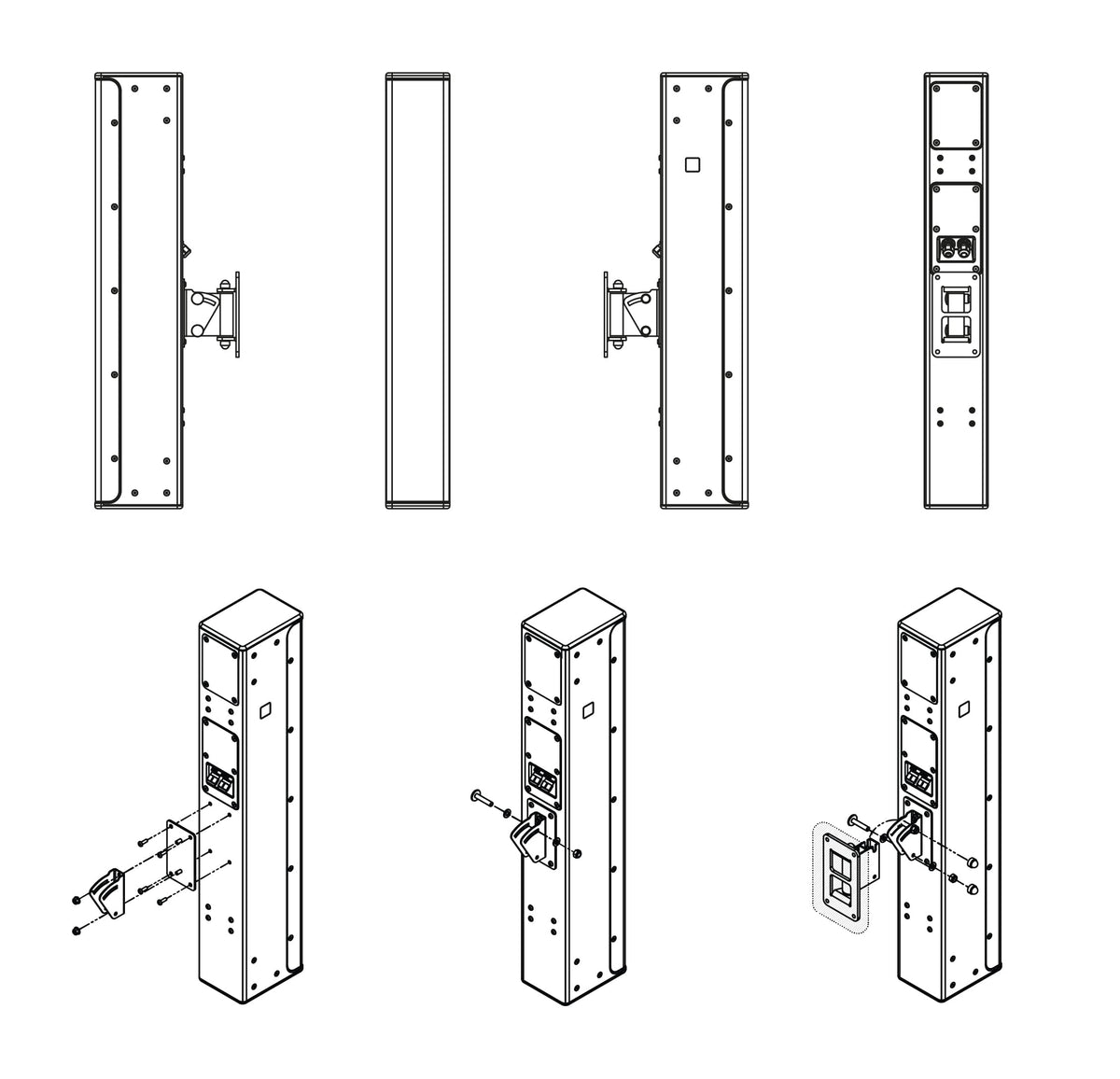 P10 Swivel and Tilt bracket black