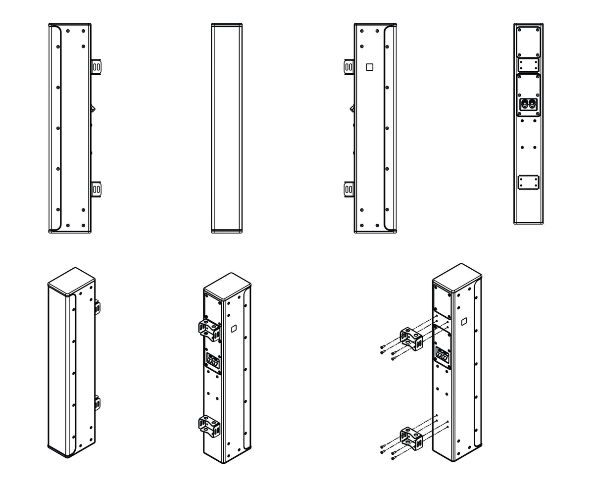 P10 Pole support black