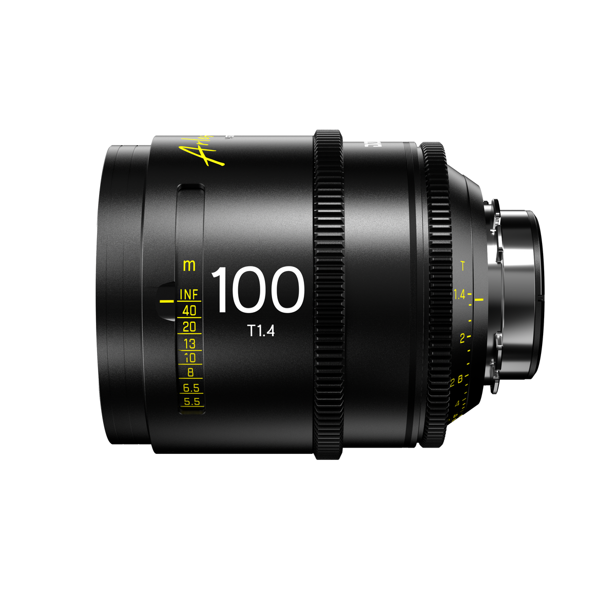 DZOFILM Arles 100mm FF/VV Prime Cine Lens(PL mount feet) - Imperial, Vista Vision Full-Frame High-Speed Prime, PL and EF Mount, T1.4 Fast Aperture, 16-Blade Iris, M86 Front Filter