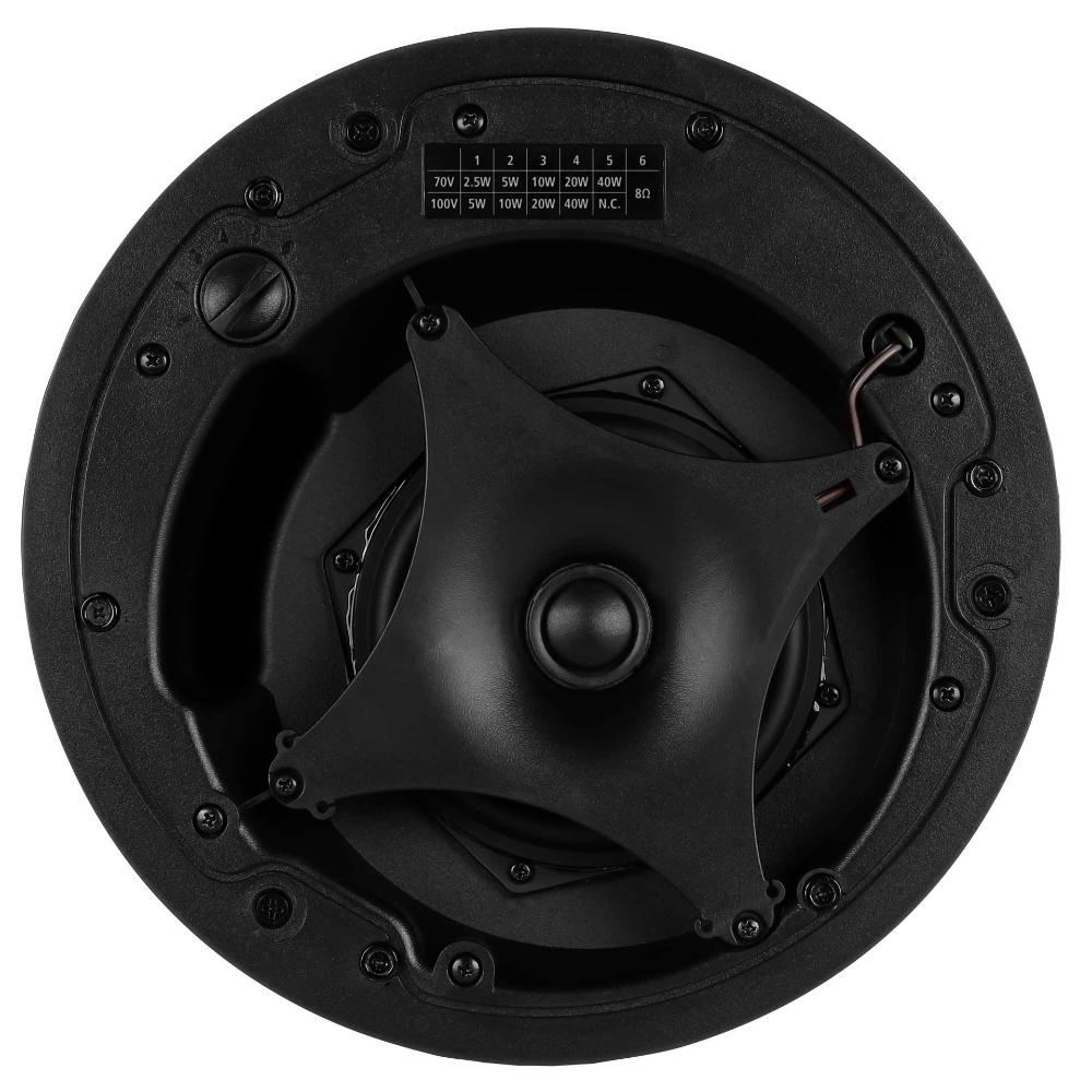 RCF CMR-50T-W - Passive 160W 5" 2-Way Ceiling Monitor Speaker w/ Transformer - 8 Ω, 70/100V (White)