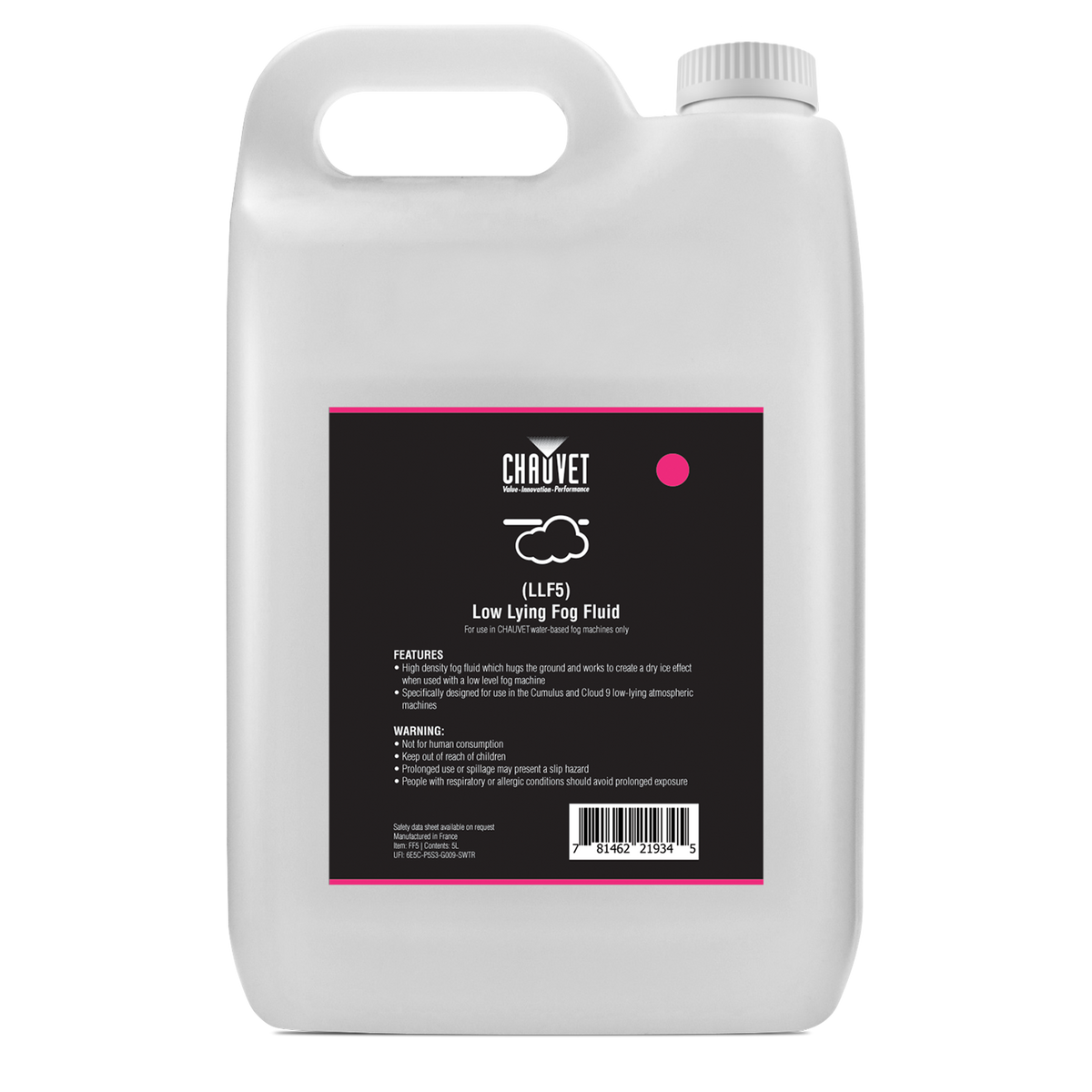 Chauvet Professional Low-Lying Fog Fluid (LLF5)