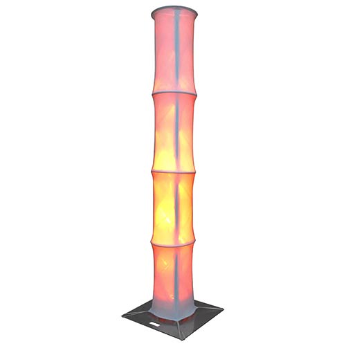 Global Truss DT-TCLM18, 10 ft White Lycra Decorative Truss Column Cover, 18 in Diameter