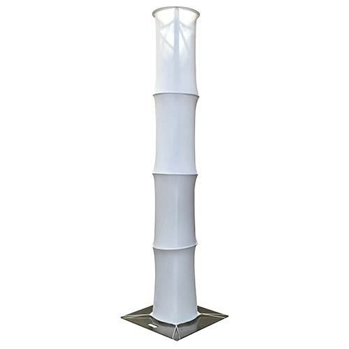 Global Truss DT-TCLM18, 10 ft White Lycra Decorative Truss Column Cover, 18 in Diameter