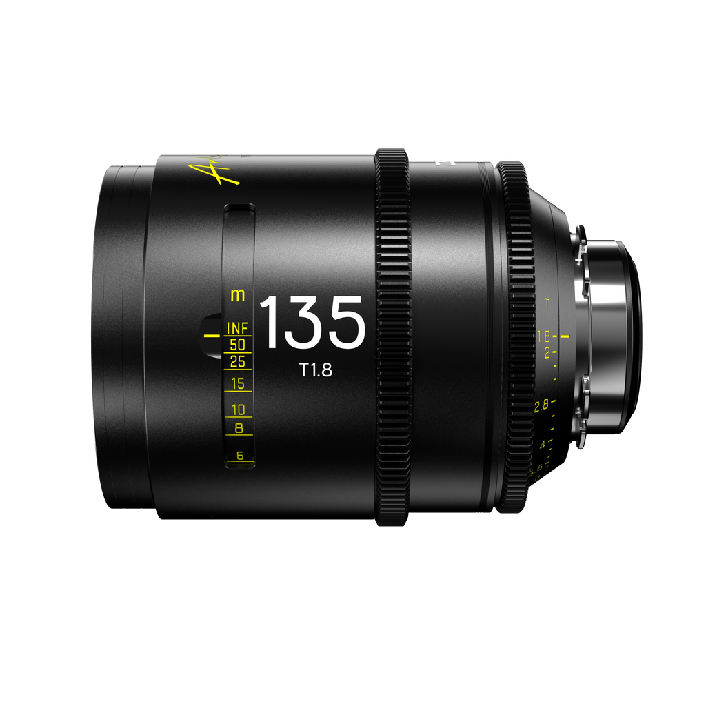 DZOFILM Arles 135mm FF/VV Prime Cine Lens (PL mount,feet), Vista Vision Full-Frame High-Speed Prime, PL and EF Mount, T1.4 Fast Aperture, 16-Blade Iris, M86 Front Filter