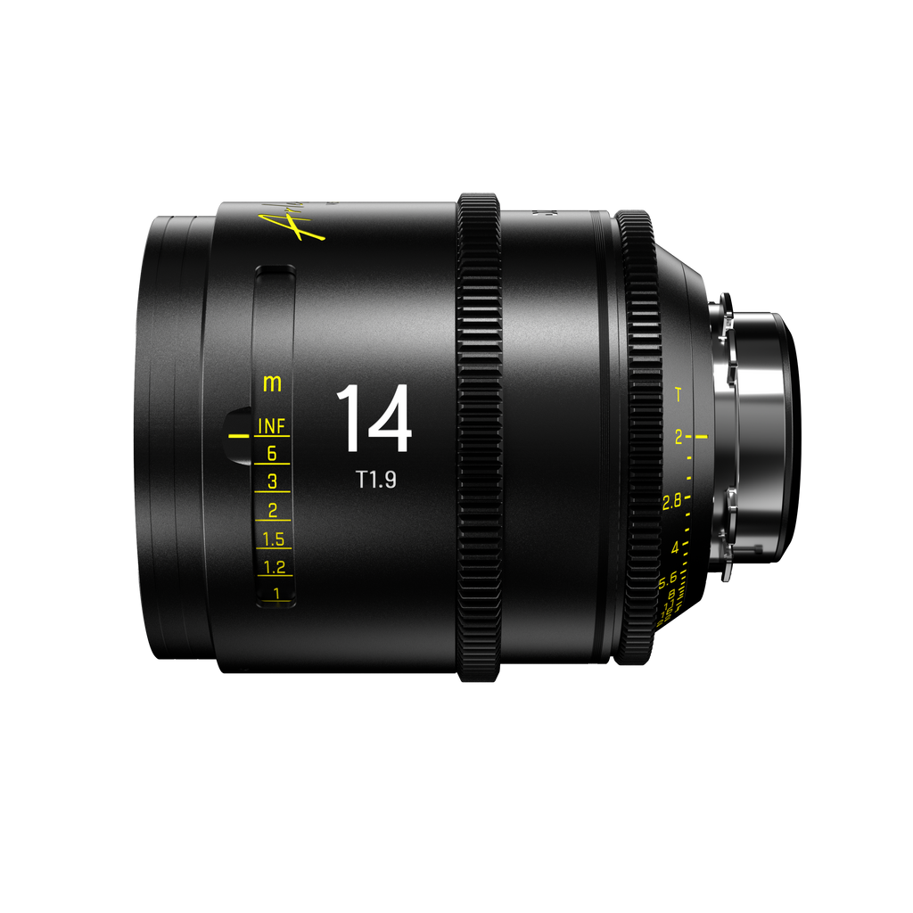 DZOFILM Arles 14mm FF/VV Prime Cine Lens (PL mount,feet), Vista Vision Full-Frame High-Speed Prime, PL and EF Mount, T1.4 Fast Aperture, 16-Blade Iris, M86 Front Filter