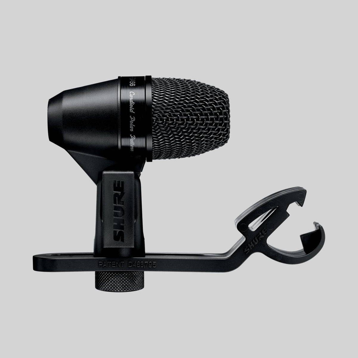Shure PGA56-LC, Cardioid Dynamic Snare/Tom Microphone, Cardioid swivel-mount dynamic snare/tom microphone, AP56DM drum mount, less cable