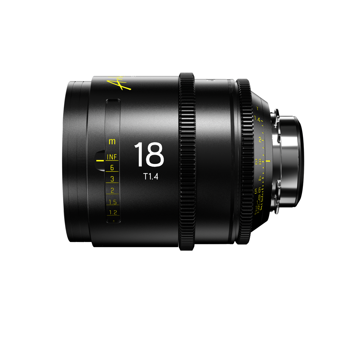DZOFILM Arles Prime 18mm(PL_Black_Carton_1pcs_Imperial), Vista Vision Full-Frame High-Speed Prime, PL and EF Mount, T1.4 Fast Aperture, 16-Blade Iris, M86 Front Filter