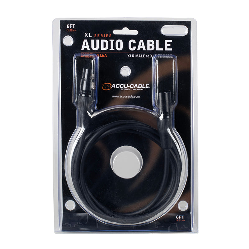 Accu-Cable XL6A, 6 ft Audio Cable