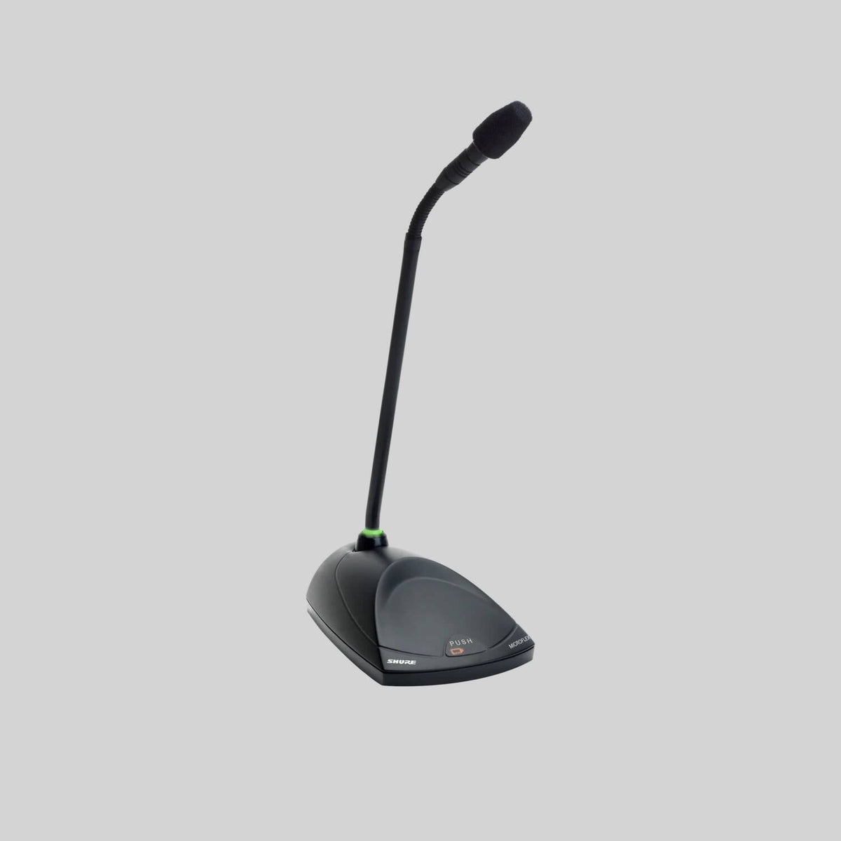 Shure MX410/C, Microflex 10-Inch Modular Gooseneck Microphone, 10" Shock-Mounted Gooseneck, Cardioid, includes surface mount preamplifier
