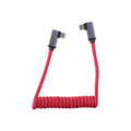 Blackhawk USB-C to USB-C High Speed Cable, Right Angle, USB 3.1 Gen 2, 10gb/s, 100W PD Charging, 8K Video, Thunderbolt 3 Compatible, Nylon Braided, Red