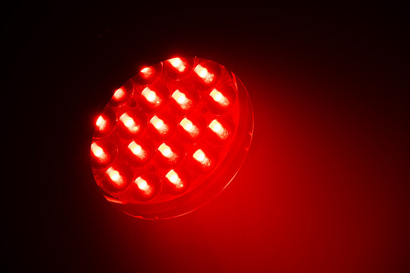 Eliminator Lighting Mega Par Z Wash, LED Wash Par with 19 x 15W RGBW 4-in-1 LEDs, Motorized 10 to 60 Degree Zoom, 3 Independent Color Zones, 2 DMX Channel Modes