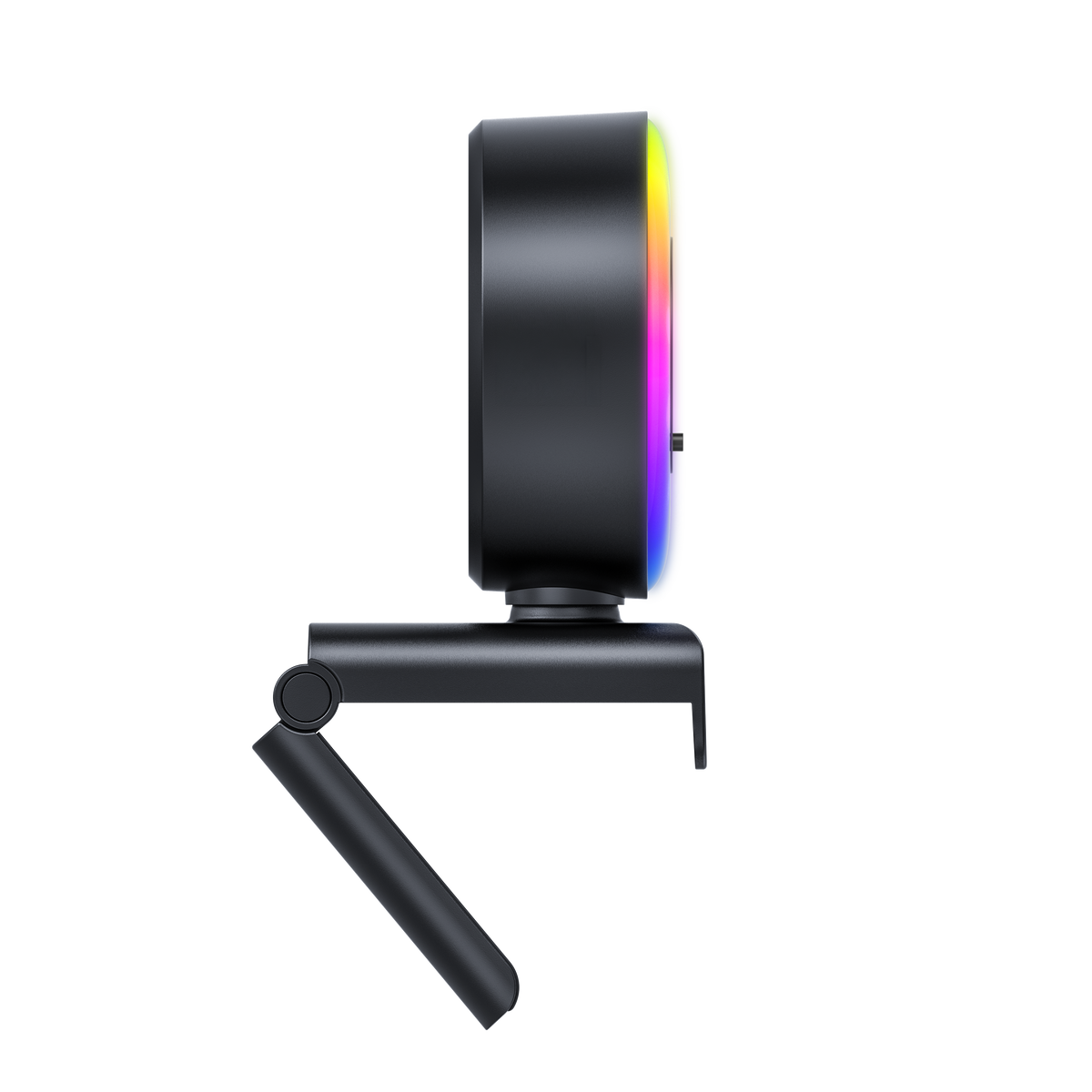 EMEET SmartCam S600L, 4K StreamCam with 1/2" CMOS Sensor, Built-In RGB Ring Light with Cold, Warm and Mixed Modes, 1080p 60fps, 0.2s PDAF Autofocus and Built-In Privacy Cover