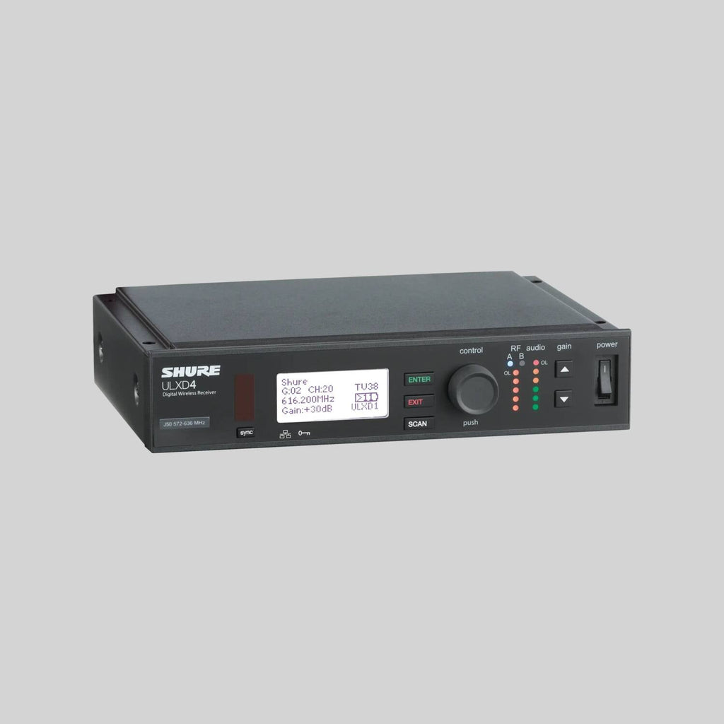 Shure ULXD4QTA-J50A, Digital Wireless Receiver, ULXD4Q Quad Wireless Receiver Taa