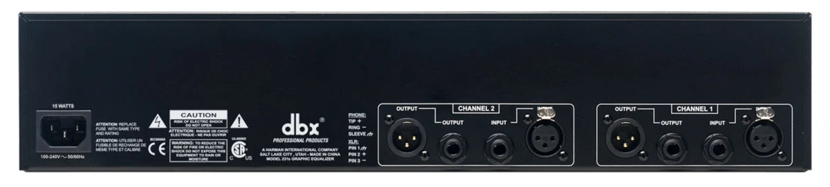 dbx 231s, Graphic EQs