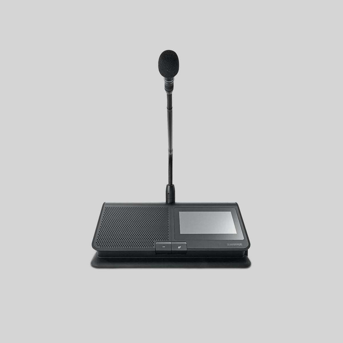 Shure MXCW640, Wireless Conference Unit, Wireless Conference Unit with 4.3 inch color touchscreen for voting, interpretation channel selection, and conference information, integrated Nfc ID card reader, chairman, delegate, listener, and ambient modes