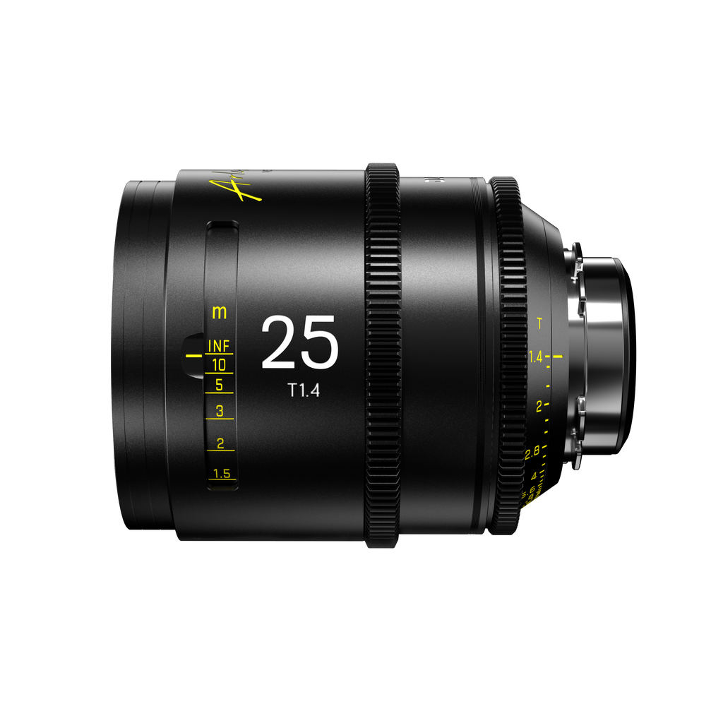 DZOFILM Arles 25mm FF/VV Prime Cine Lens(PL mount feet) - Imperial, Vista Vision Full-Frame High-Speed Prime, PL and EF Mount, T1.4 Fast Aperture, 16-Blade Iris, M86 Front Filter