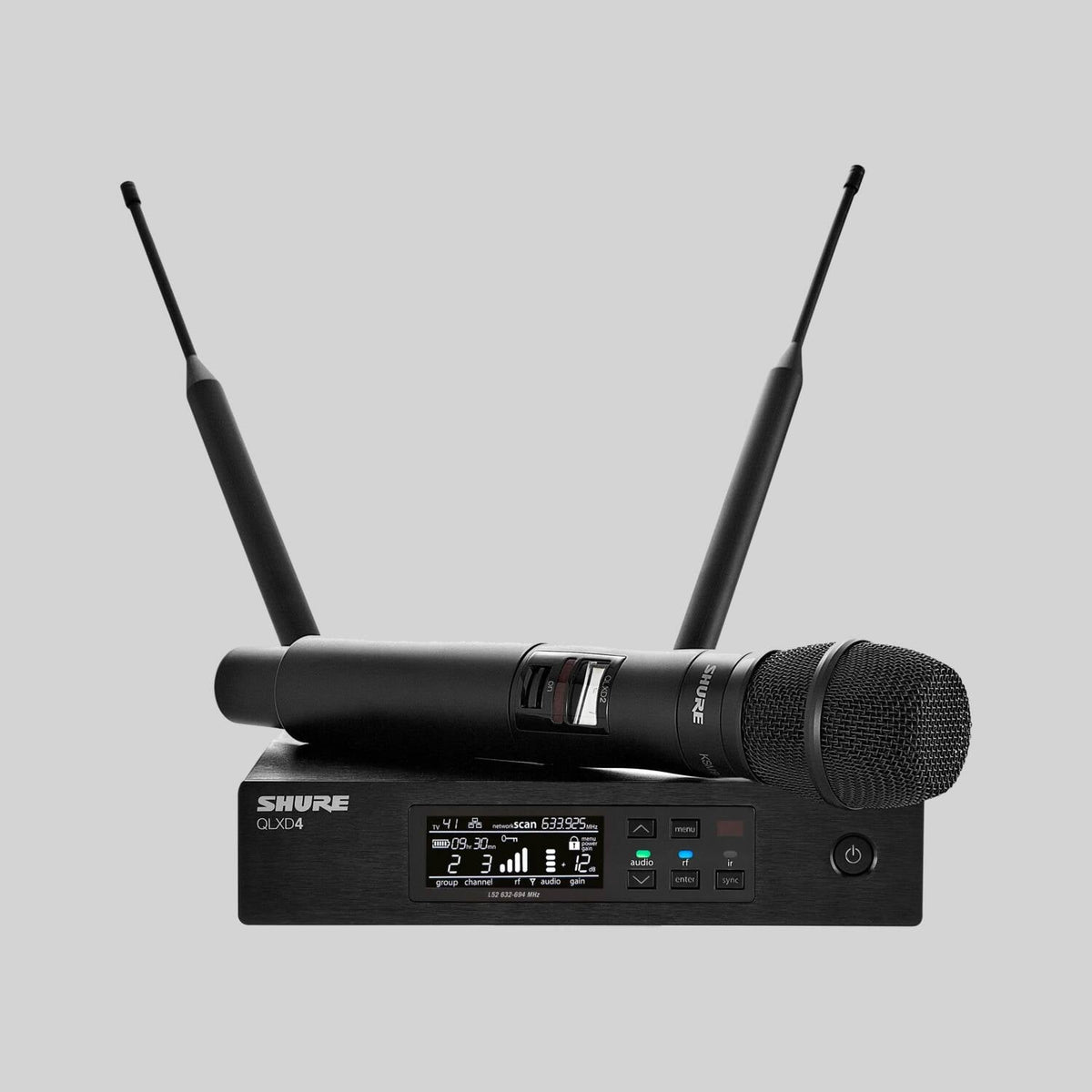 Shure QLXD2/K9HS-V50, Handheld Transmitter with KSM9HS Microphone