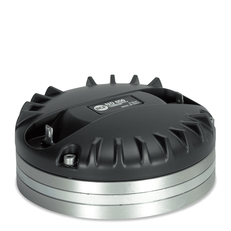 RCF ND650, 1.4" Exit Compression Driver, 90W RMS, 180W Program, 110 dB Sensitivity, 700 Hz-20 kHz, Titanium Diaphragm, 8 Ohm