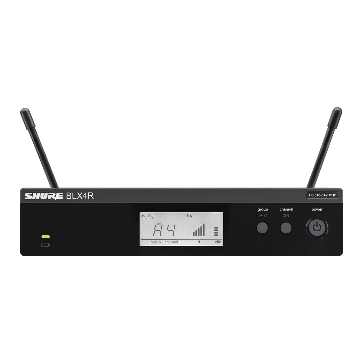 Shure BLX24/SM58-J11, Vocal System with (1) BLX4 Wireless Receiver and (1) Handheld Transmitter with SM58 Microphone