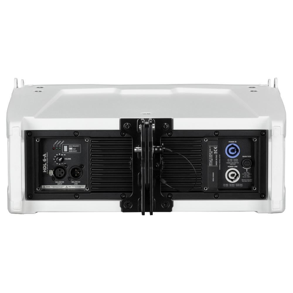 RCF HDL6-A W - Active 1400W Dual 6" Compact 2-Way Line Array (White)