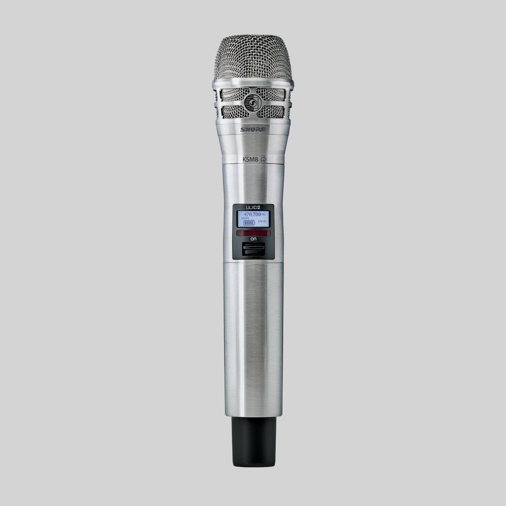 Shure ULXD2/K8B-G57, Digital Handheld Transmitter with KSM8 Capsule, KSM8B