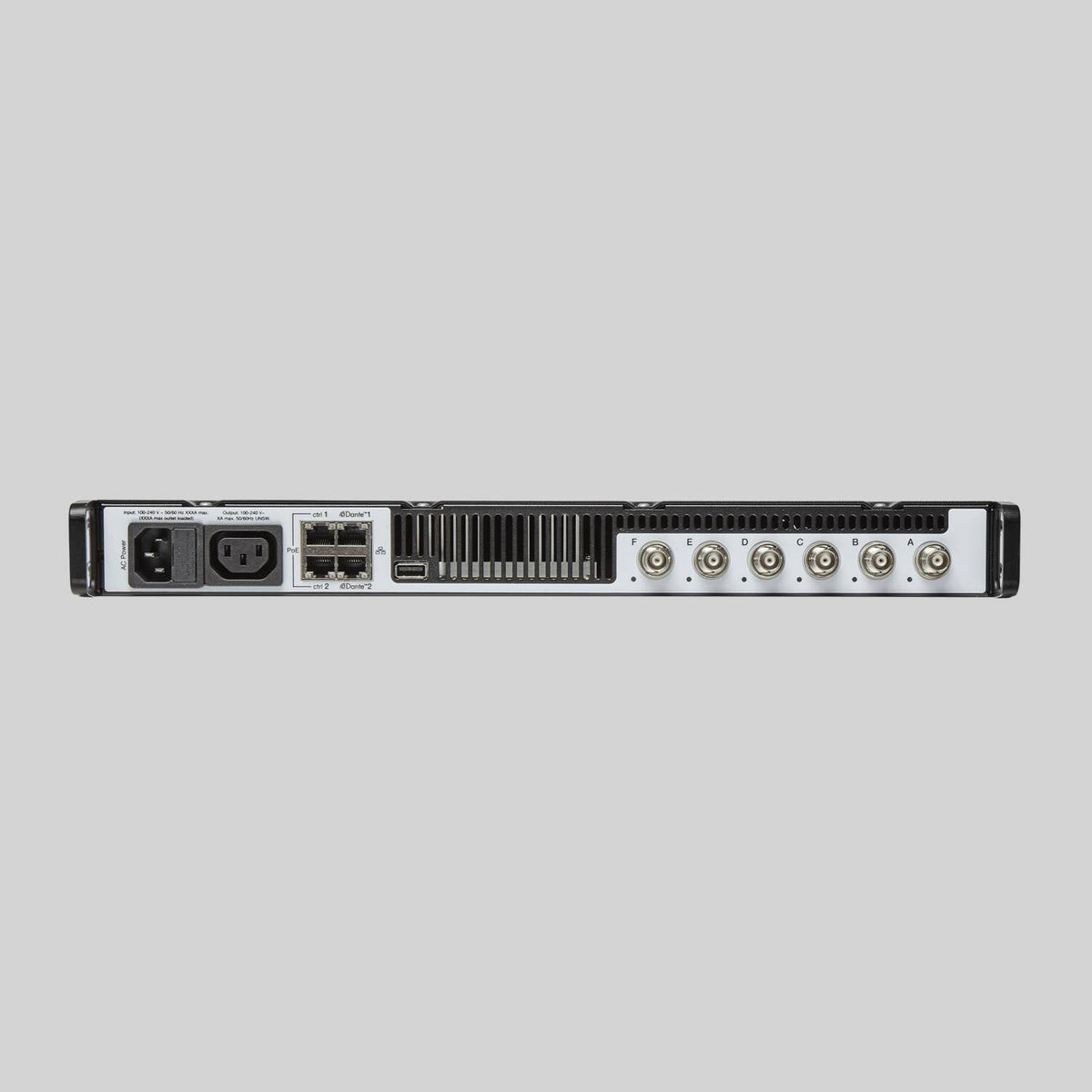 Shure AD600-DC, Axient Digital Spectrum Manager, Digital Spectrum Manager for frequency coordination & real-time spectrum analysis Large, full color display 6 individually assignable antenna inputs cover 174MHz, 2.0GHz Redundant Dante ports for audio