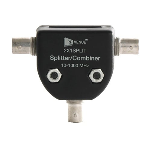 RF Venue 2X1 Splitter 2X1SPLIT, Passive RF Signal Splitter and Combiner, BNC Female