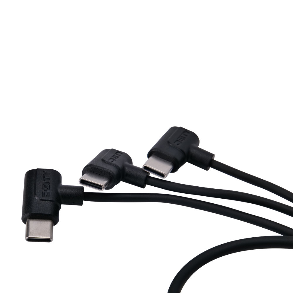 Deity SPD-HR3U 4-Pin to Triple USB-C Cable (Hirose Compatible)