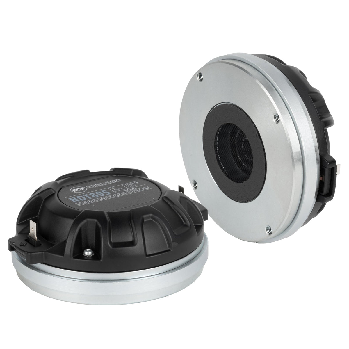 RCF NDT895, 1.4" Exit Compression Driver, 120W RMS, 240W Program, 109 dB Sensitivity, 0.5-20 kHz, Titanium Diaphragm, 8 Ohm