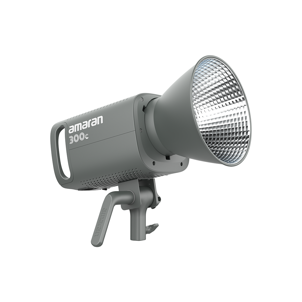 amaran 300c Grey, 300W Full-Color Bowens Mount Point-Source LED Light, 2,500K - 7,500K CCT, CRI 95+