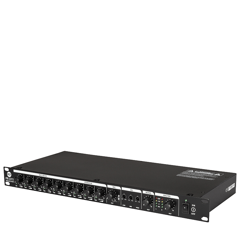RCF PR-4093 - Preamplifier (9 Inputs / 3 Outputs)