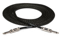 HOSA - Cloth Guitar Cable, Hosa Straight to Same, 18 ft, Black/Gold