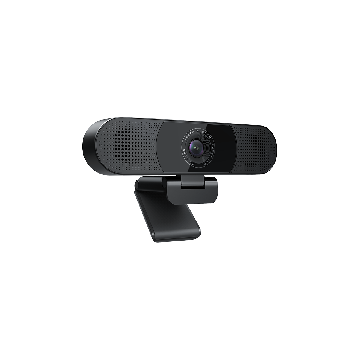 EMEET SmartCam C980 Pro, 3-in-1 1080p Webcam with 4 Noise-Reduction Mics and Two 1W Speakers, 60 to 98 Degree Adjustable Field of View, Auto Low-Light Correction and Magnetic Privacy Cover