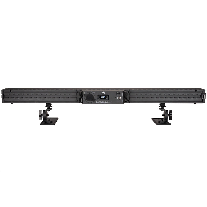 ADJ ElectraPix Bar 16, IP65 1 Meter Bar, Battery Powered, 16 x 20 Watt HEX LED Rgbaluv Individual Pixel Control, Backround RGB LEDs, Aria X2 Wireles, 20 Degree Diffusion Filter, L Track System