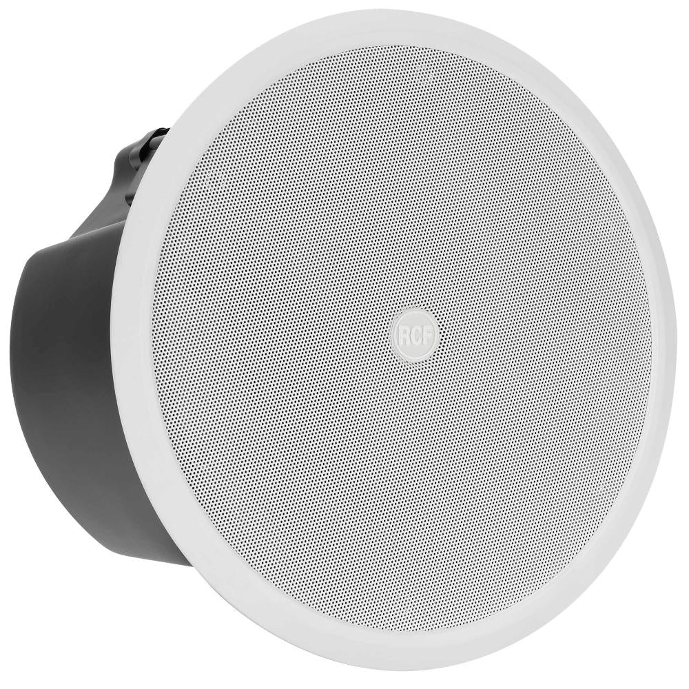 RCF CMR-S-60T-W - Passive 320W 6.5" 2-Way Ceiling Subwoofer w/ Transformer - 8 Ω, 70/100V (White)