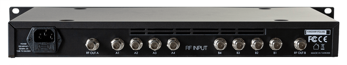 RF Venue 4ZONE 4ZONE, 4 Zone Antenna Combiner for Wireless Microphones