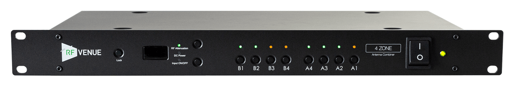 RF Venue 4ZONE 4ZONE, 4 Zone Antenna Combiner for Wireless Microphones