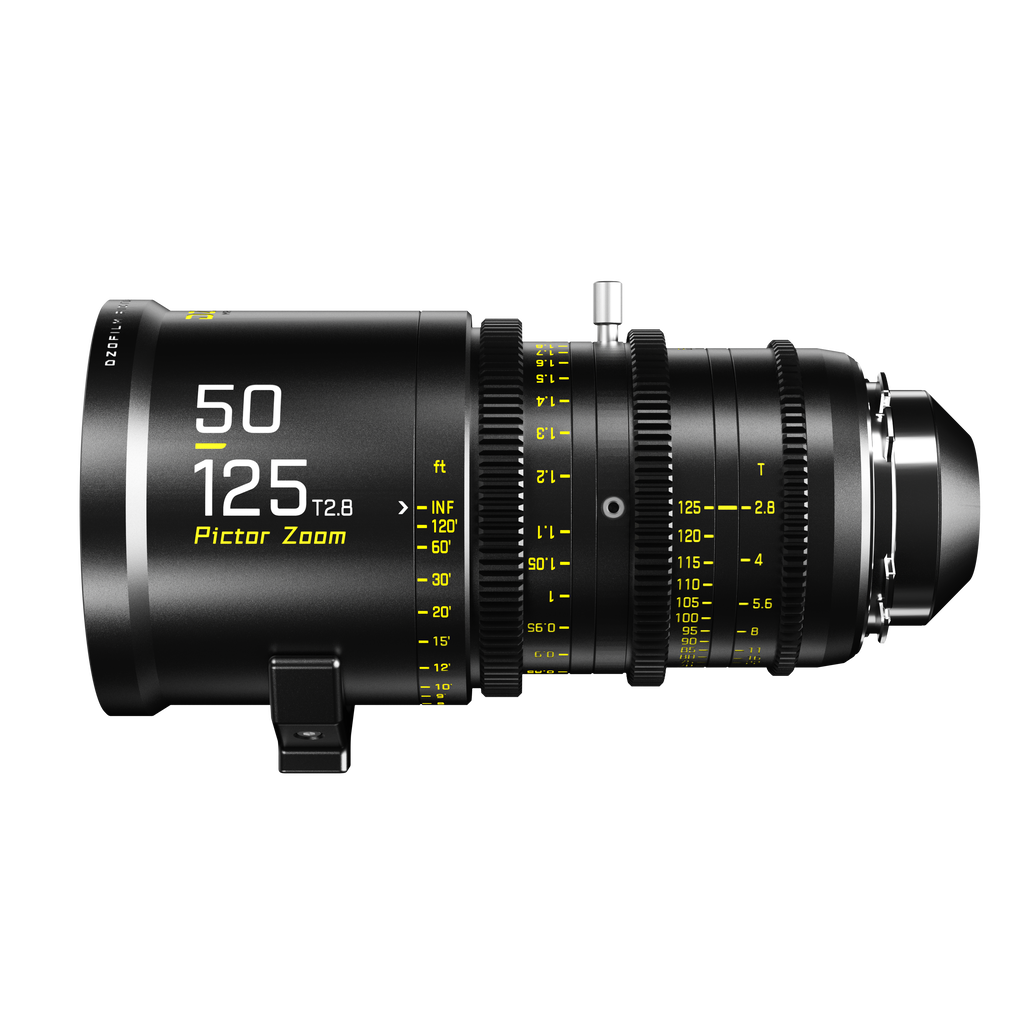DZOFILM Pictor 50-125mm T2.8 Cine Zoom Lens for PL and EF Mount (Black), Super35 Parfocal Zoom, Interchangeable PL and EF Mount, 16-Blade Iris, M86 Front Filter